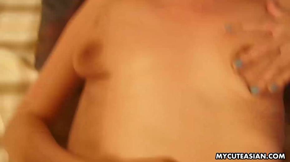 Hot tempered dude fucks Asian wife on the table and cums on her shaved muff - 8. pic