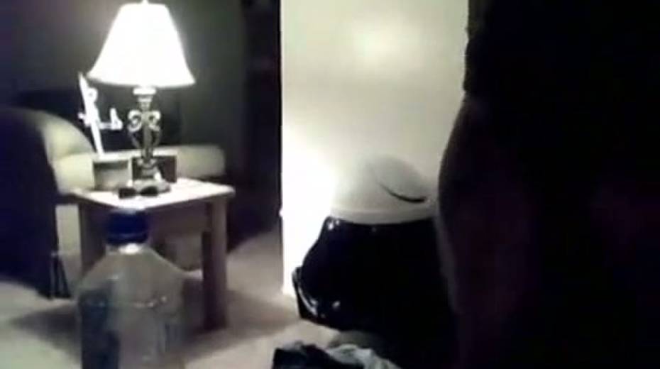 Asian nympho takes on a big black cock in the living room - 9. pic