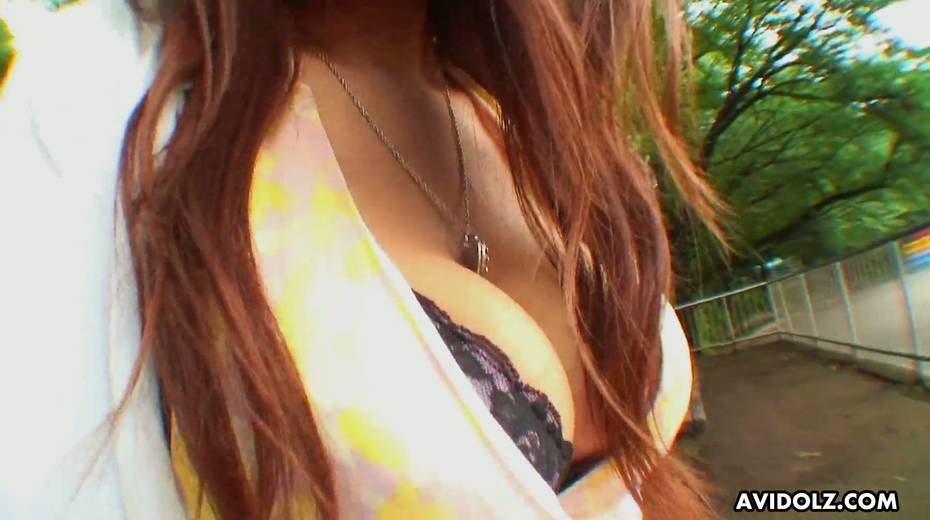 Jaw dropping bosomy Asian chick Airi Ai is playing with her hairy snatch - 11. pic