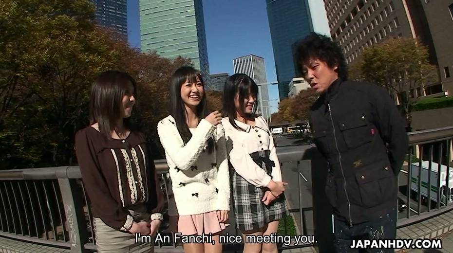 Quite buxom Japanese adventurous chick Asakura Kotomi shares dick for a blowjob - 2. pic