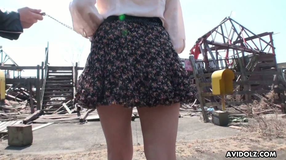 Several dudes are toying hairy pussy of Japanese girl Kei Kitagawa in public - 3. pic