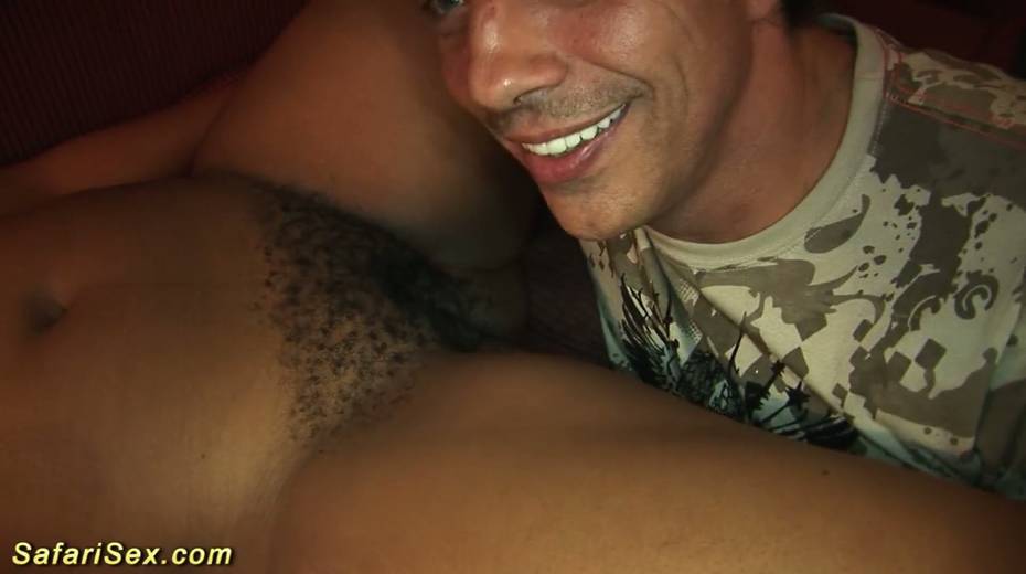 Horny African BBW hooks up with one kinky white dude - 20. pic