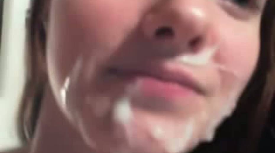 Dark haired teen chick pleases her anus with fingers before sucking big cock of her  BF - 14. pic
