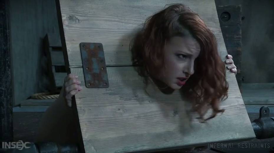 Ginger porn model Kel Bowie gets punished in the basement - 4. pic