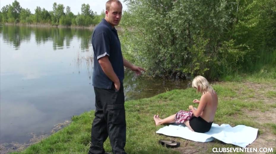 Cute young blonde Maaike enjoys having crazy outdoor sex - 2. pic