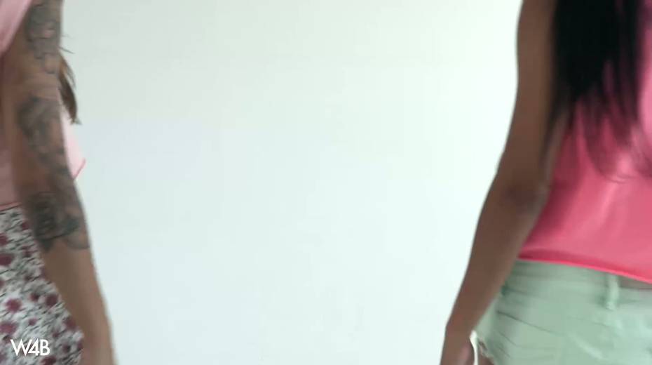 Sweet looking girlfriends are fleshing tits before hot photo session - 15. pic