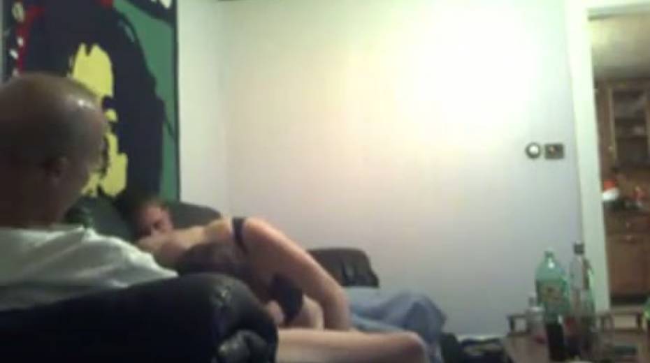Lubricious cock worshiper happily takes on two hard cocks at once - 14. pic