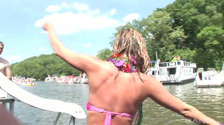 Group of naughty chicks in bikini goes wild at the party - 11. pic