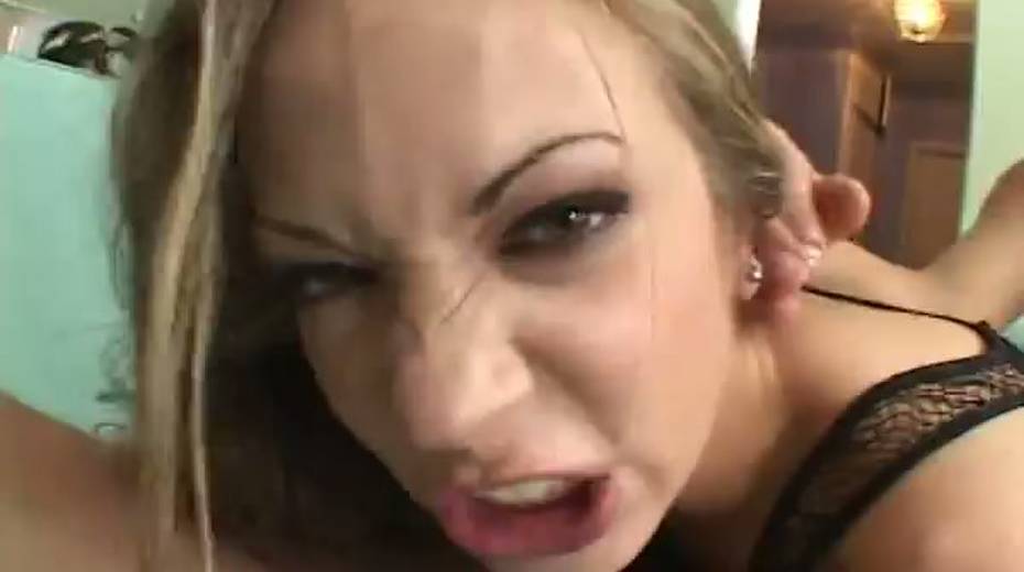 Lewd bitch double penetrated in hardcore gangbang porn video - 13. pic