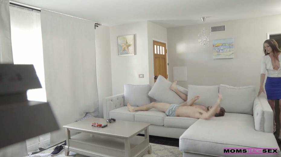 Salacious experienced milf Sofie Marie knows how to comfort her stepson - 4. pic