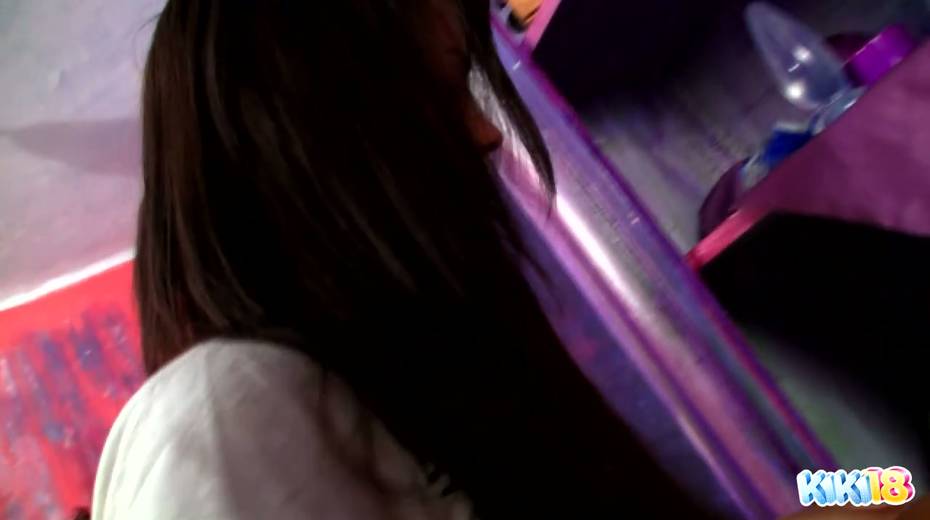 Cute 18 yo teen Kiki is playing with her hungry slit - 2. pic