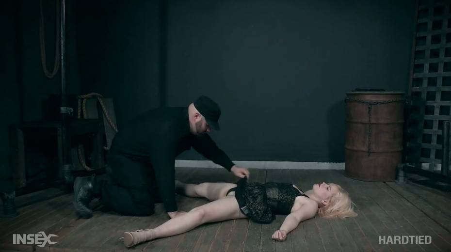 Tied up hoe Bambi Belle gets her pussy punished in the dark basement - 2. pic