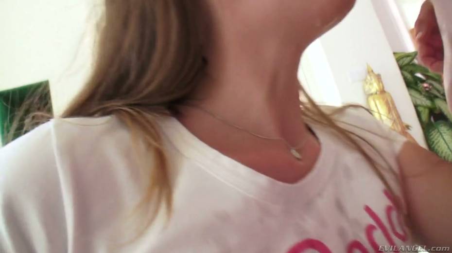 Yummy bitch Zoey Laine shows her tits and gives yum-yum blowjob - 19. pic