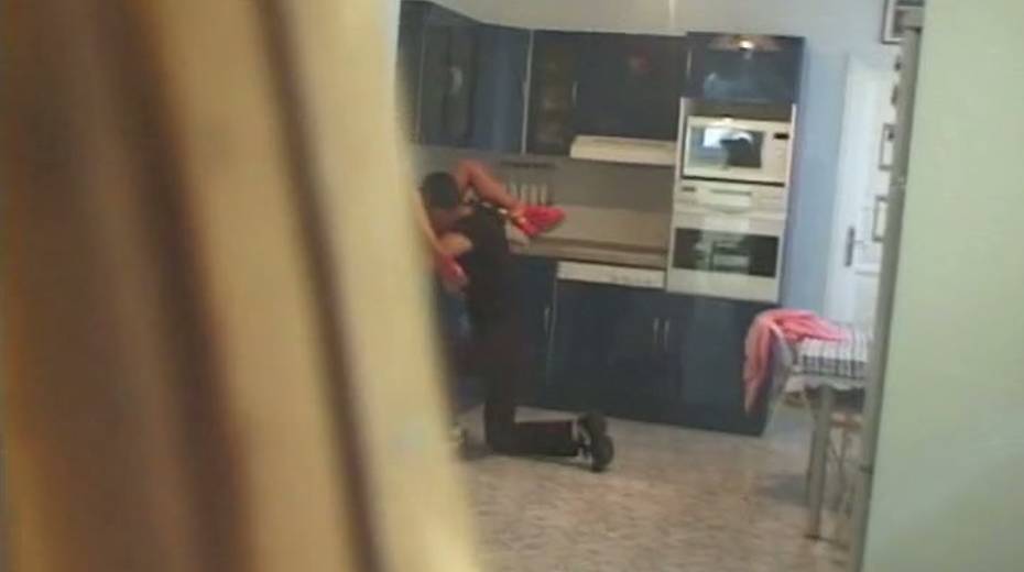 This great looking temptress is getting wild with her BF in the kitchen - 4. pic