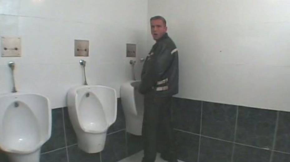 Romantic french blonde is cheating her boyfriend in the public toilet - 3. pic