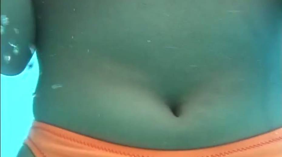 Frisky Japanese girls takes bikinis off right in a pool - 5. pic