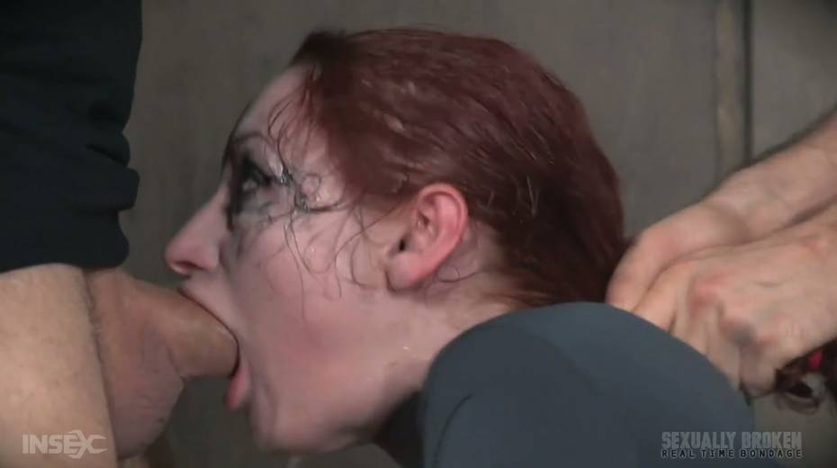 Two aggressive dudes fuck deep throat and wet pussy of tied up bitch Violet Monroe - 11. pic