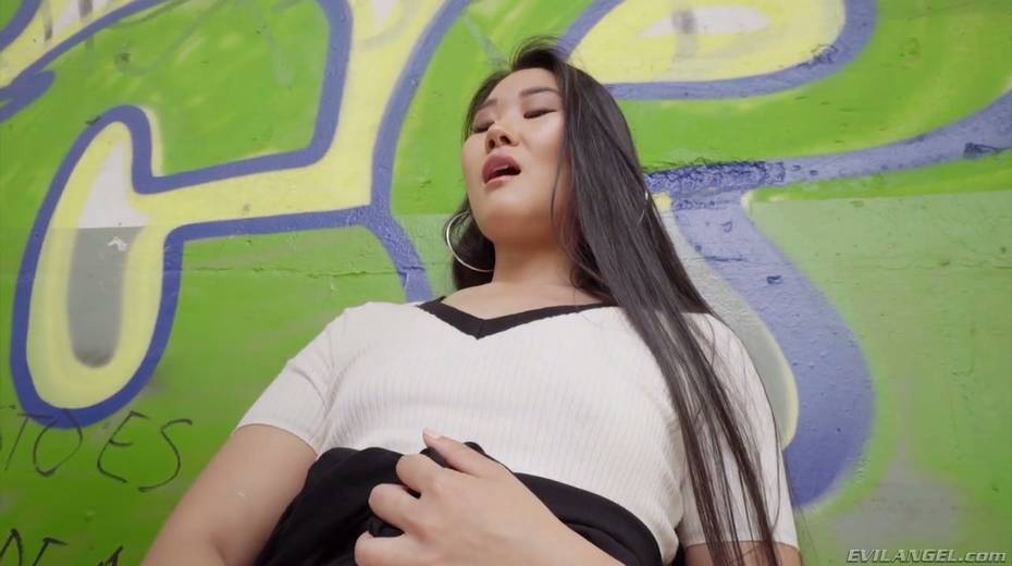 Asian girl in short skirt Katana is fucked by one kinky and horny stranger - 4. pic