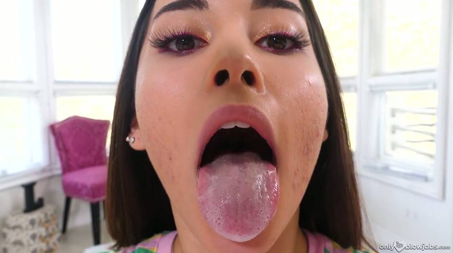 Cute brunette Aria Lee is sucking a hard big pole in hot POV clip - 2. pic
