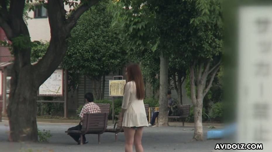Lovely Japanese chick Ai Koda gives a blowjob in the car in broad daylight - 2. pic
