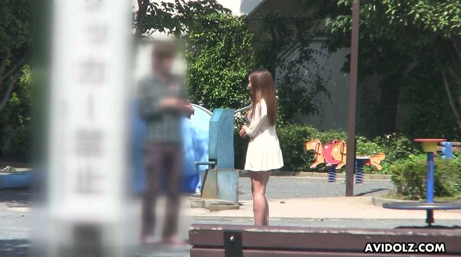 Lovely Japanese chick Ai Koda gives a blowjob in the car in broad daylight - 3. pic