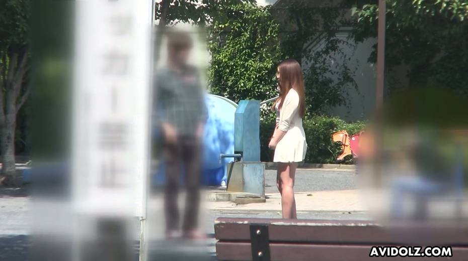 Lovely Japanese chick Ai Koda gives a blowjob in the car in broad daylight - 4. pic