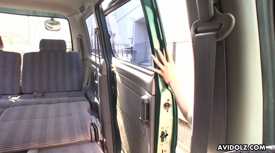 Lovely Japanese chick Ai Koda gives a blowjob in the car in broad daylight - 7. pic