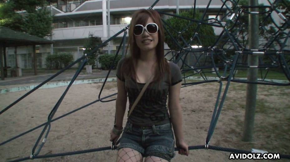 Poorly shaved pussy of Japanese slut Asuka Hotta is poked doggy style - 4. pic