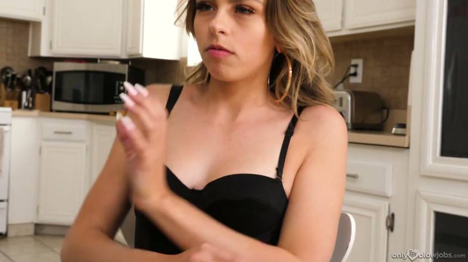 Splendid girlfriend Zoey Clark takes cumshots on her juicy tits after a steamy blowjob session - 3. pic