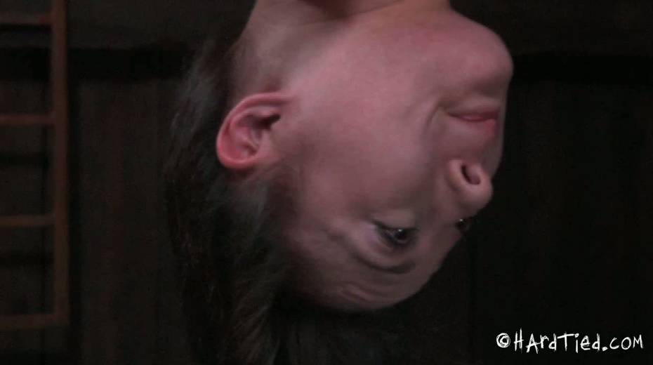 Master makes suspended chick suck black sex toy - 2. pic