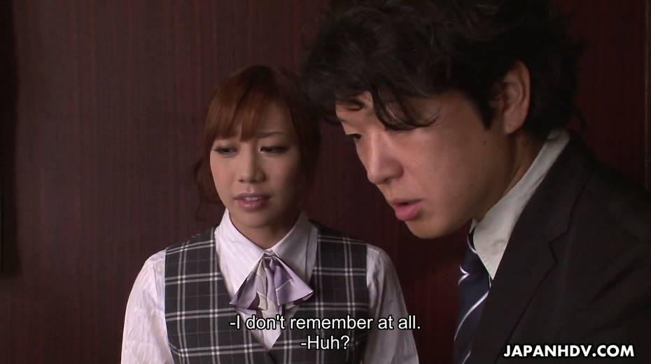 Boss and his assistant fuck naughty intern Aiko Endou right in the office - 2. pic