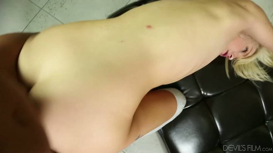 Pale skinned gal rammed brutally in a doggy position - 7. pic