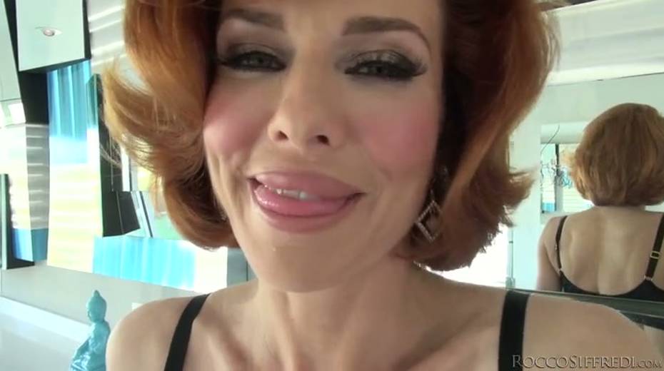 Bright red haired milf allows dude to finger fuck her anus - 5. pic