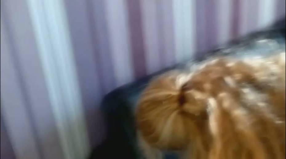 Kinky curly haired plump blonde whore jerks off and sucks delicious dick - 15. pic