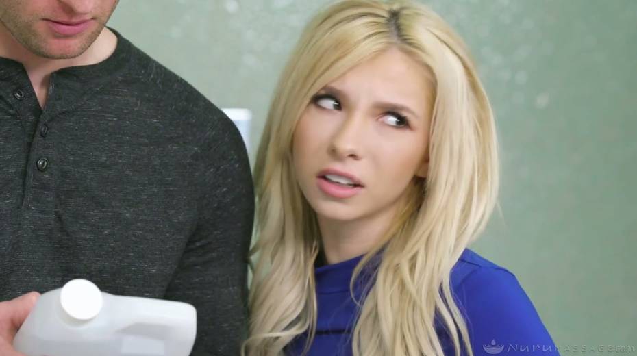 Sultry blond babe Kenzie Reeves gives a blowjob 69 style and gets her slit rammed - 6. pic