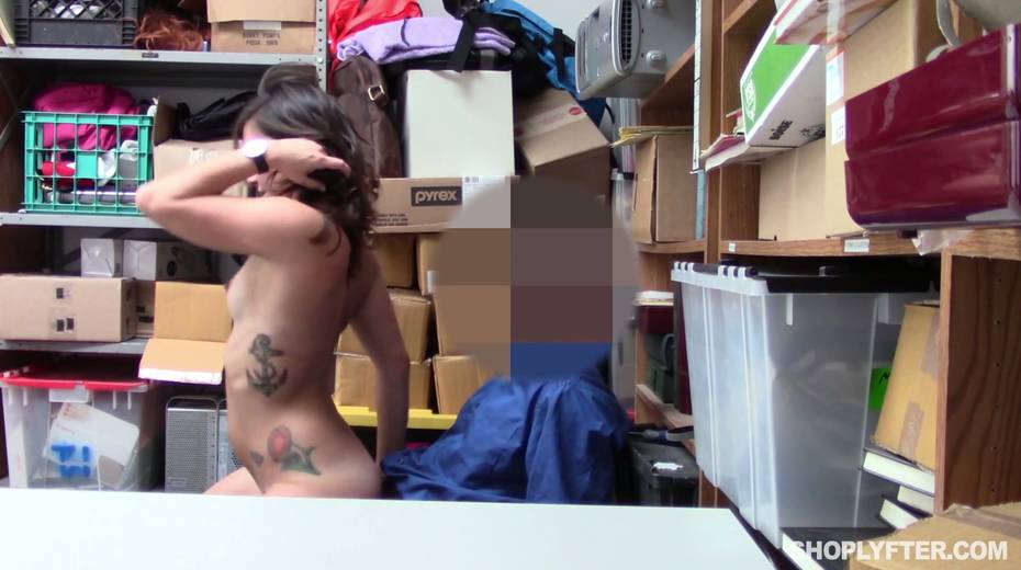 Shoplifting 19 yo girl gets her pussy punished in the back room - 21. pic