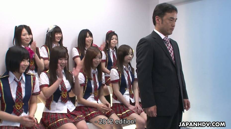 Many yummy topless Japanese chicks are having crazy sex fun with perverted teachers - 2. pic