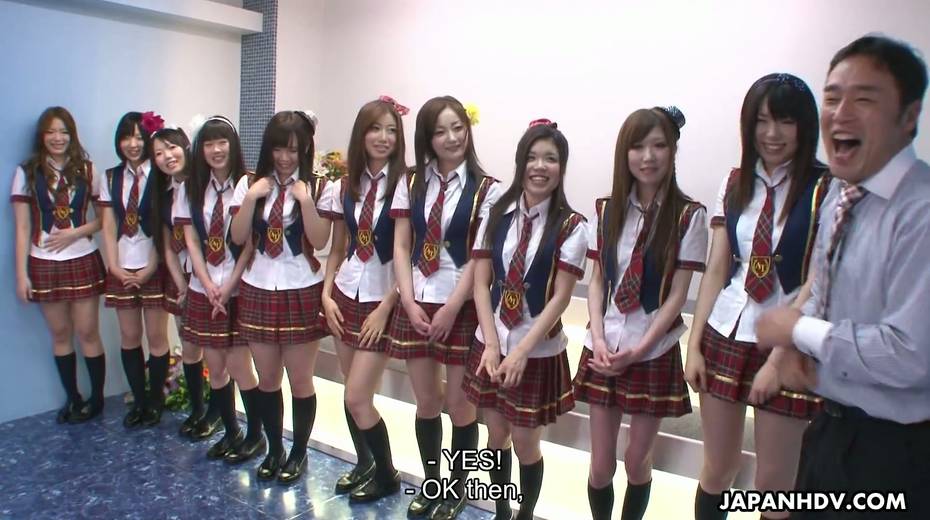 Many yummy topless Japanese chicks are having crazy sex fun with perverted teachers - 4. pic