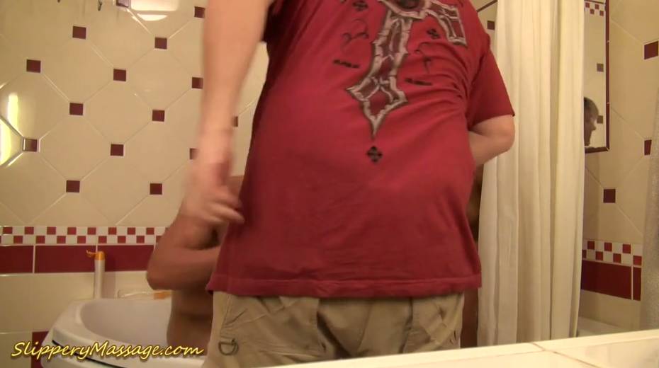 Alluring blonde with sexy tanned body Holly takes a shower with her boyfriend - 10. pic