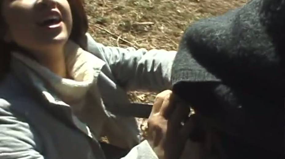 Frisky and kinky Jap girl gives head in a park outdoor - 2. pic