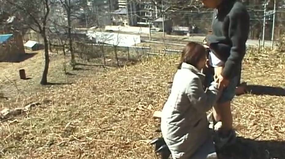 Frisky and kinky Jap girl gives head in a park outdoor - 9. pic