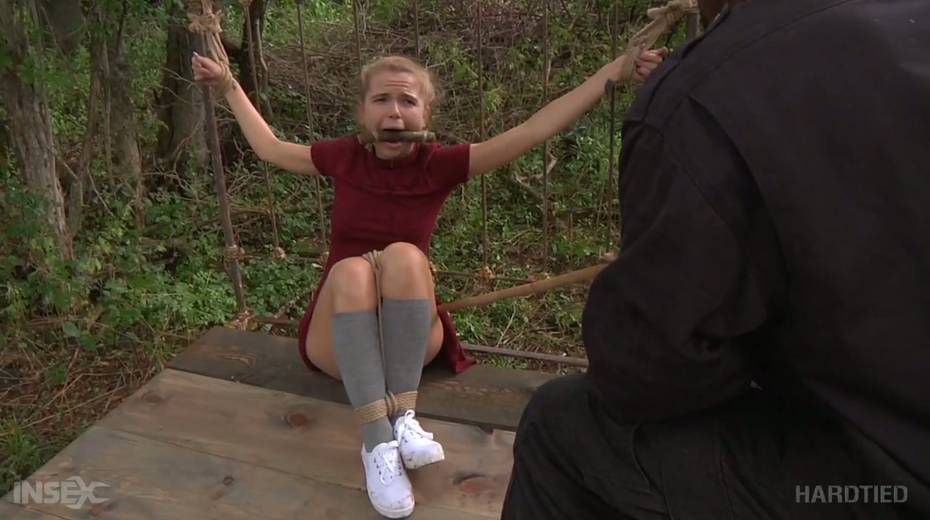 Seductive blondie Alina West is punished in the deep forest - 5. pic