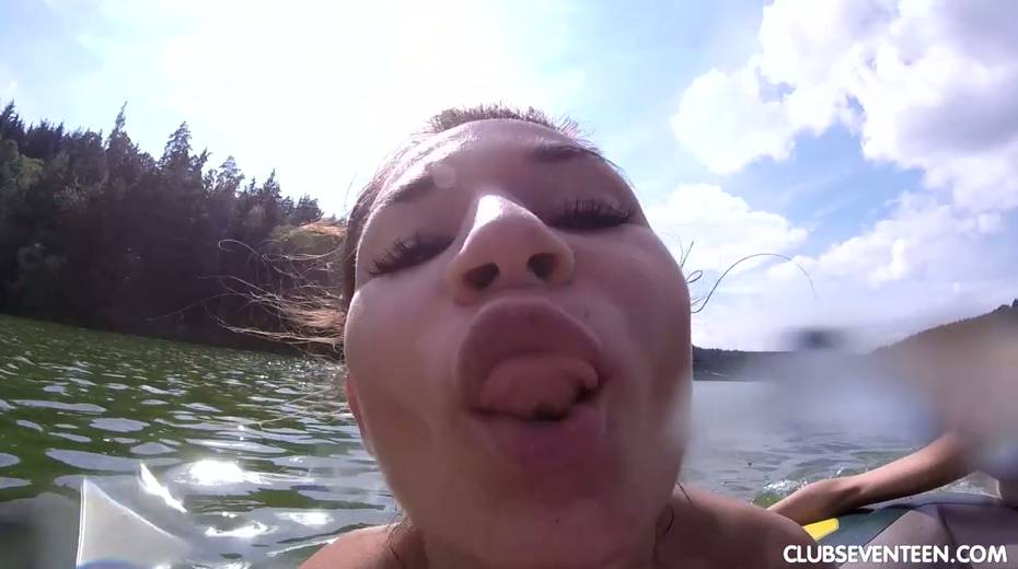 Sweetie Nicole Love and playful nude teens are swimming one sunny day - 23. pic