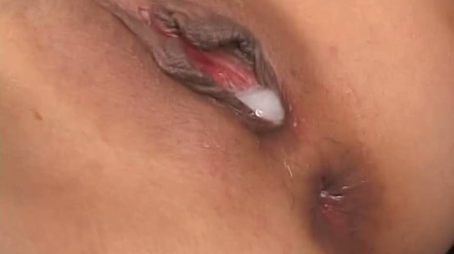Fake tittied Jap slut is creampied in the end of hardcore DP session - 14. pic