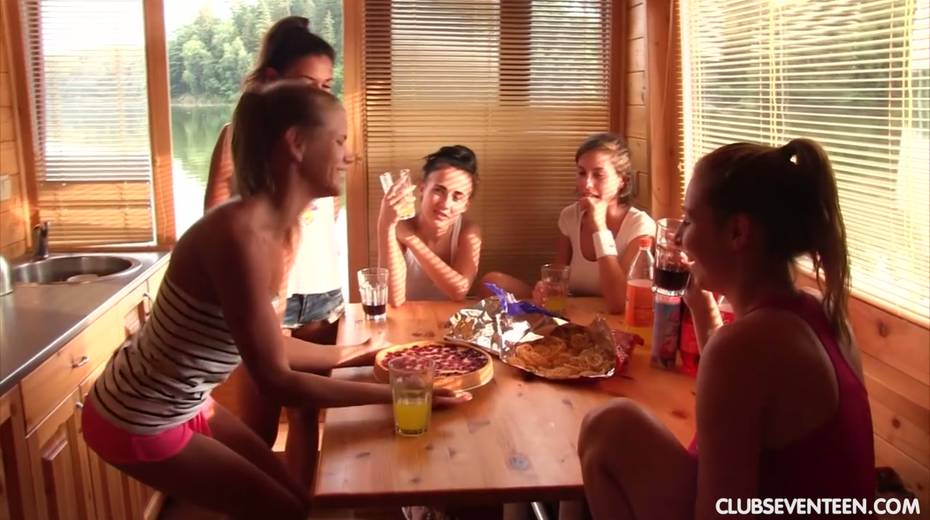 Lovely babes are fucking each others yummy pussies in a boat - 2. pic