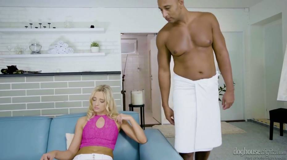 Slim blonde Victoria Pure is fond of a huge black dick of her new lover - 2. pic