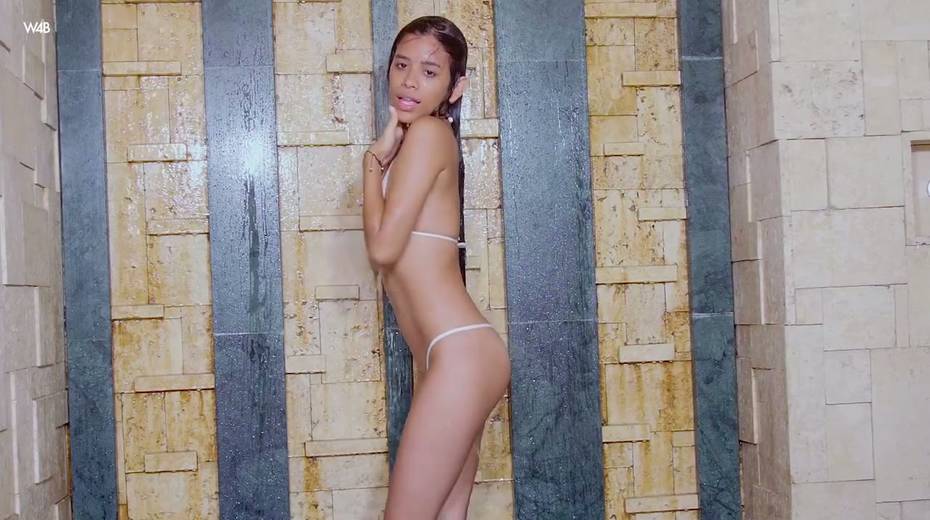 Tanned Latin babe Karin Torres shows off her yummy pussy and masturbates - 9. pic