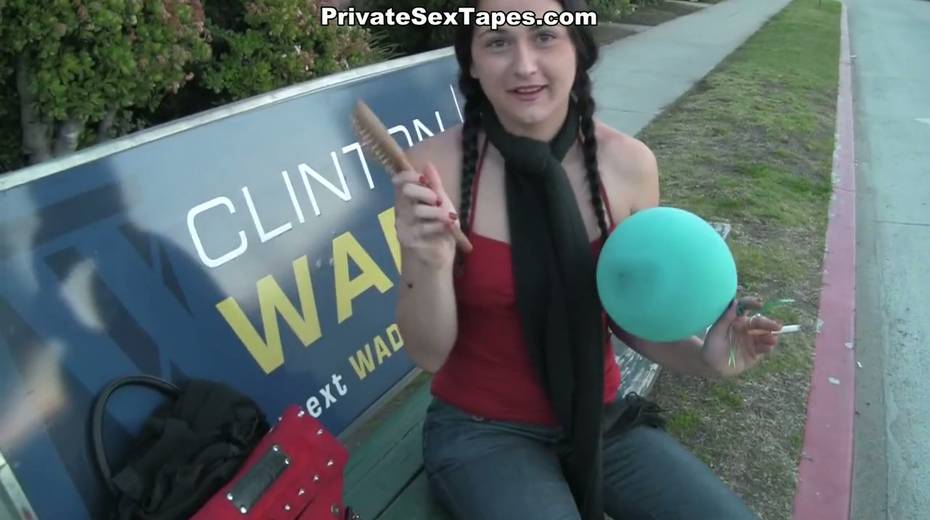 Dark head bitchy slut got doggy way fucked before camera - 10. pic