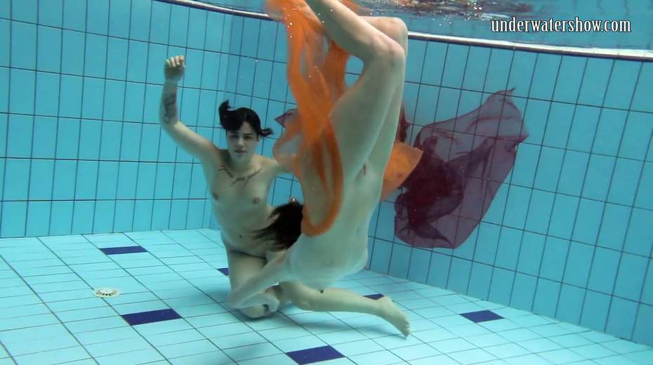 Delicious swimming babes strip under the water - 6. pic