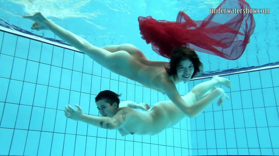 Delicious swimming babes strip under the water - 9. pic